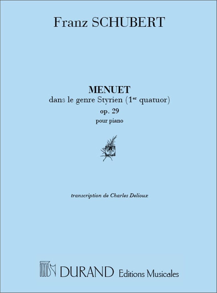 Menuet Quatuor N 1 Piano